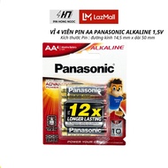 Pin AA 15V Panasonic vỉ 4 Viên dung lượng cao LR6T -  Hàng chính hãng