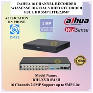 Dahua DHI-XVR1B16H-I 16 Channels Penta-brid 5M-N/1080p Cooper 1U 1HDD WizSense 5MP Lite Digital Vide