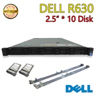 ขาย Server Dell R630 10 Disk CPU E5-2620V3*2 HDD SAS1.2TB*10 RAM128GB RAID H730 Dual PSU*2 ประกัน 1