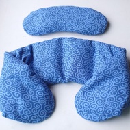 【藍調】肩頸用草本熱敷墊  溫敷舒眠眼罩 微波加熱 舒緩肩頸痠痛