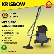 Krisbow Vacum Cleaner Wet & Dry - Penghisap Debu 20 Ltr 1000 Watt