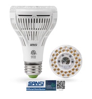 SANSI 15W FULL SPECTRUM (220V SG USE) E27 IP20 LED PLANT GROW LIGHT BULB