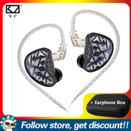 KZ หูฟัง AS24 PRO หูฟังแบบมีสายอินเอียร์หูฟังสำหรับเล่นเกมมีความสะดวกสบายในการสวมใส่กล่องเก็บของ FAA