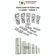1.5mm/2.5mm/4mm/6mm/10mm/16mm/25mm/35mm - Cable Lug & Cable Link Tinned Copper Cable Lug Wire Connec
