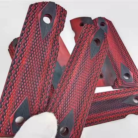 1pair tactics pistol 1911 grips High Polished Wood Grips custom Grips CNC Material 1911 accessories