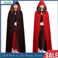 READY Vampire Halloween Cape Black Red Dracula Devil Cloak Kids Adult Dress Cosplay