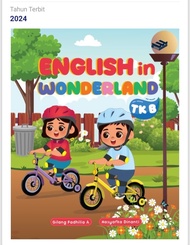 ORI buku ENGLISH in a Wonderland kurikulum merdeka untuk TK B penerbit Erlangga