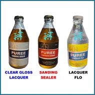 ☫ ◇ ◊☜ SANDING SEALER BOTTLE : CLEAR GLOSS LACQUER BOTTLE " LACQUER FLO BOTTLE