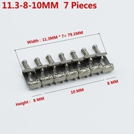 WK-【Made in Japan】1 Set (6/7 Pieces) Titanium Alloy (TC4) Electric Guitar Vintage Bridge Saddle