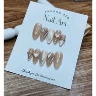 E9 Nailbox design 10 Gourd-shaped nails with super pretty stone charms NAILBOX_DESIGN