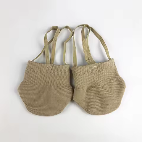Professional Rhythmic Gymnastic Shoes, Dance Shose, Half Socks, Knitted Soft Sole, Anti Slip, Compet