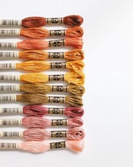 Retro sunset dmc threads DMC線 DMC繡線 繡花線 十字繡 刺繡 鉤織 thread cross stitch sew Embroidery Needlework croc