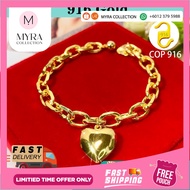 916 gold bracelet cop 916  kids bracelet  gelang kanak-kanak gelang  emas korea  916 Charms Rantai Tangan  Bracelet