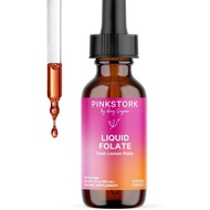 Pink Stork Liquid Folate Drops – 5-MTHF Methylfolate B9 Vitamin | Liquid Folic Acid Alternative for 