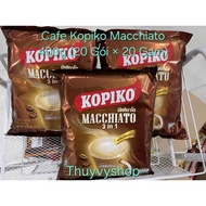 Combo of 3 Bags of KopiKo Macchiato Coffee 400 GAM (20 packs × 20g) 3in1 Delicious Date 01/2027