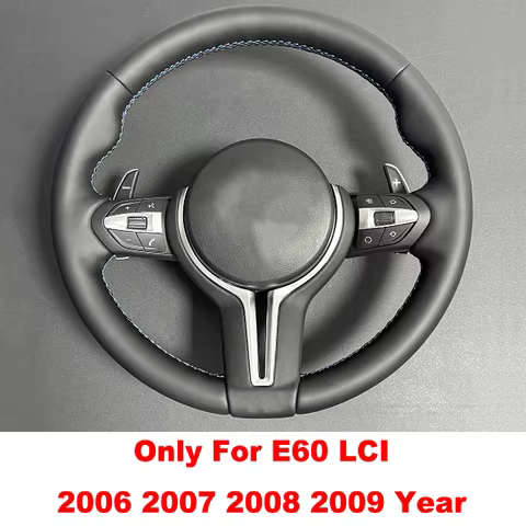 Newest Model M Sport Leather Steering Wheel Only For BMW E60 LCI 2006 2007 2008 2009 Ye