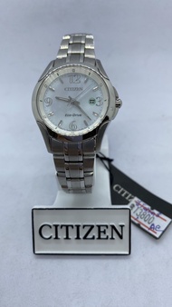 #156 นาฬิกาข้อมือผู้หญิง CITIZEN หญิง Eco-Drive รุ่น EW1780-51A หน้าปัดขาวมุก กระจกแซฟไฟร์