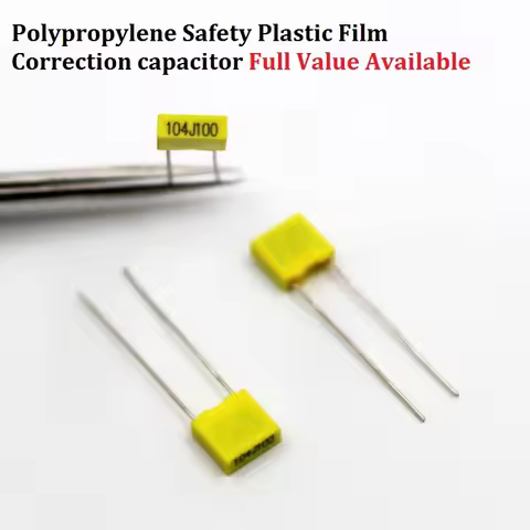 20PCS Polypropylene Film Correction Capacitor 100V 154J/224J/334J/474J/225J 63V 153J/124J/105J 0.15/