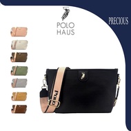 Polo Haus PHZU Women Sling Bag PU Leather New Design Beg Raya Pocket Zipper FreeGift