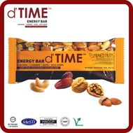 d'TIME Energy Bar™ [SINGLE BAR], Natural Bar, Healthy Snack Bar with Dark Chocolate & Premium Nuts