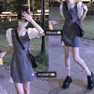 DDH 519 mini dress young women's clothing sweet cute Korean short skirt dress