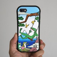 Grip iPhone Case Blue Frog 是鞦韆