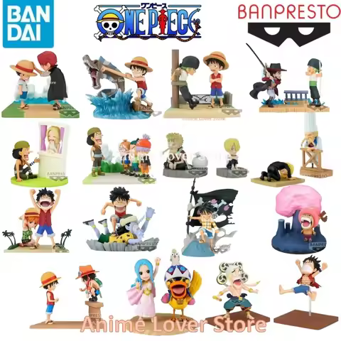 Bandai Original One Piece WCF Log Stories Luffy Shanks Zoro Mihawk Usopp Sanji Nami Chopper Ace Vivi