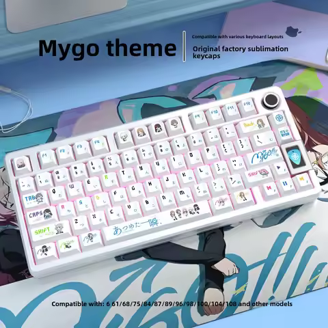 SPYSELF MyGO Band Front-Engraved Original Small Full Set PBT Heat Sublimation Keycaps