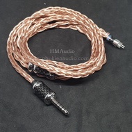 7NOCC Litz 23AWG 1.25mm copper headphone wire CNY 8 - Rhodium-plated 2pin Connector