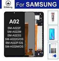 จอ LCD สำหรับ Samsung Galaxy A02 SM-A022F SM-A022M SM-A022G SM-A022DS แสดงหน้าจอสัมผัสชิ้นส่วนทดแทนก