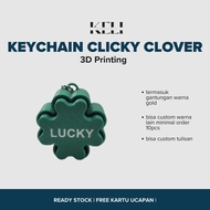 GANTUNGAN Custom Clicky CloverKeychain – Clicky Sound Keychain | Customizable Name & Color | Aesthet