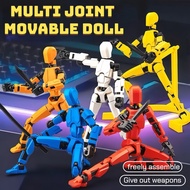 【Hot】Lucky 13 Action Figure Multi-Jointed Movable Robot 3D Printed Mannequin Toys Lucky Mini Robot D