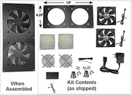 Dual 120mm Fan kit with pre-Set Thermal Controller CG-1202-P