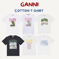(Express Delivery) Ganni T-Shirt With Patterns All Hanging Tags-Use The Discount Code.