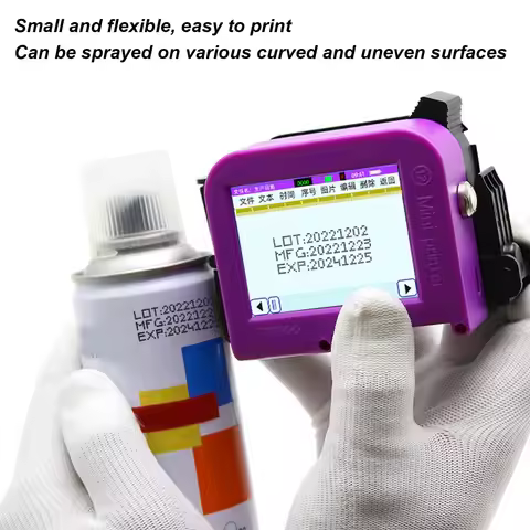 Handheld Inkjet Printer Detachable Portable Smart Inkjet Coding Machine for Production Date QR Handh