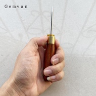 Gemvan Racquet Stringing Awl Stringing Machine Tool Tennis Badminton Racket Awl with Wooden Handle H
