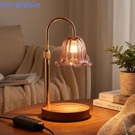 NOVAFABLE​ Aromatherapy Lamp, Adjustable Height Vintage Candle Warmer Lamp, Creative Timer 4 Speed W