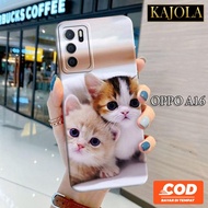 Case Hp OPPO A16 - Casing Hp OPPO A16 - KAJOLA - Fashion Case - Pelind