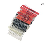 NEX 100Pcs 1N4148 1N4007 FR207 1N5819 1N5399 FR107 1N5408 1N5822 Diodes Packages