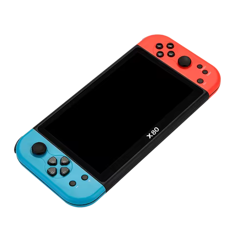 X80 Retro Handheld Game Console 7 Inch Screen HD TV Portable Game Player Built-in 16GB 10000 Games 1