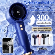 Mini Portable Desktop Handheld Fan Rechargeable High Speed Turbo Fan Small Electric Fan Handheld Tur
