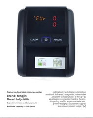Portable Mini Money Counter Counterfeit Bill Detector Automatic Multi-currency Small Banknote Counte