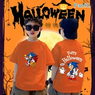 100CM-5XL Kaos Halloween Trick or Treat T-Shirt Pumpkin Halloween Cosplay T Shirt Kids/Adults Top 10