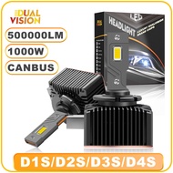 1000W D1S D3S LED Car Canbus Headlights Bulbs 500000LM D2S D4S D5S D8S HID D1R D2R D3R D4R Lamp NK5