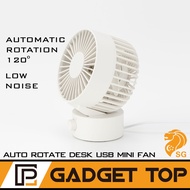 Christmas Gift  MUJI Style Auto Rotate USB Desk Fan