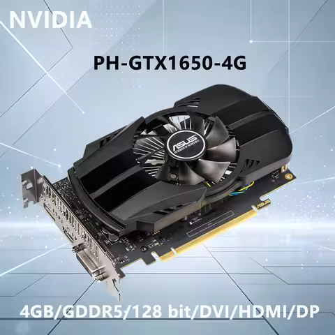 ASUS NVIDIA GTX 1650 SUPER PH GTX1650S 4G 4GB GDDR6 128bit game office Graphics Card DVI-D HDMI DP f
