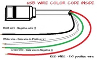 ♤ Kabel 28 AWG 28 Serabut Data Charger USB Isi 4 Jalur Core Pin