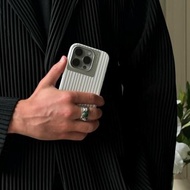 Nudient | BOLD 立體矽膠手機殼 - 皓石白 magsafe - iPhone16,15