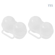 YYS 2 Grids Eggs Carriers Holder Shockproof Plastic Eggs Storage Tray Eggs Container Box for Outdoor