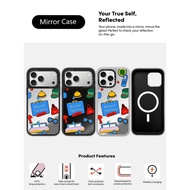 CASECASE X Beyond The Vines Elements Case Black&Sliver Mirror Magnetic Suction IPhone Case For IPhon